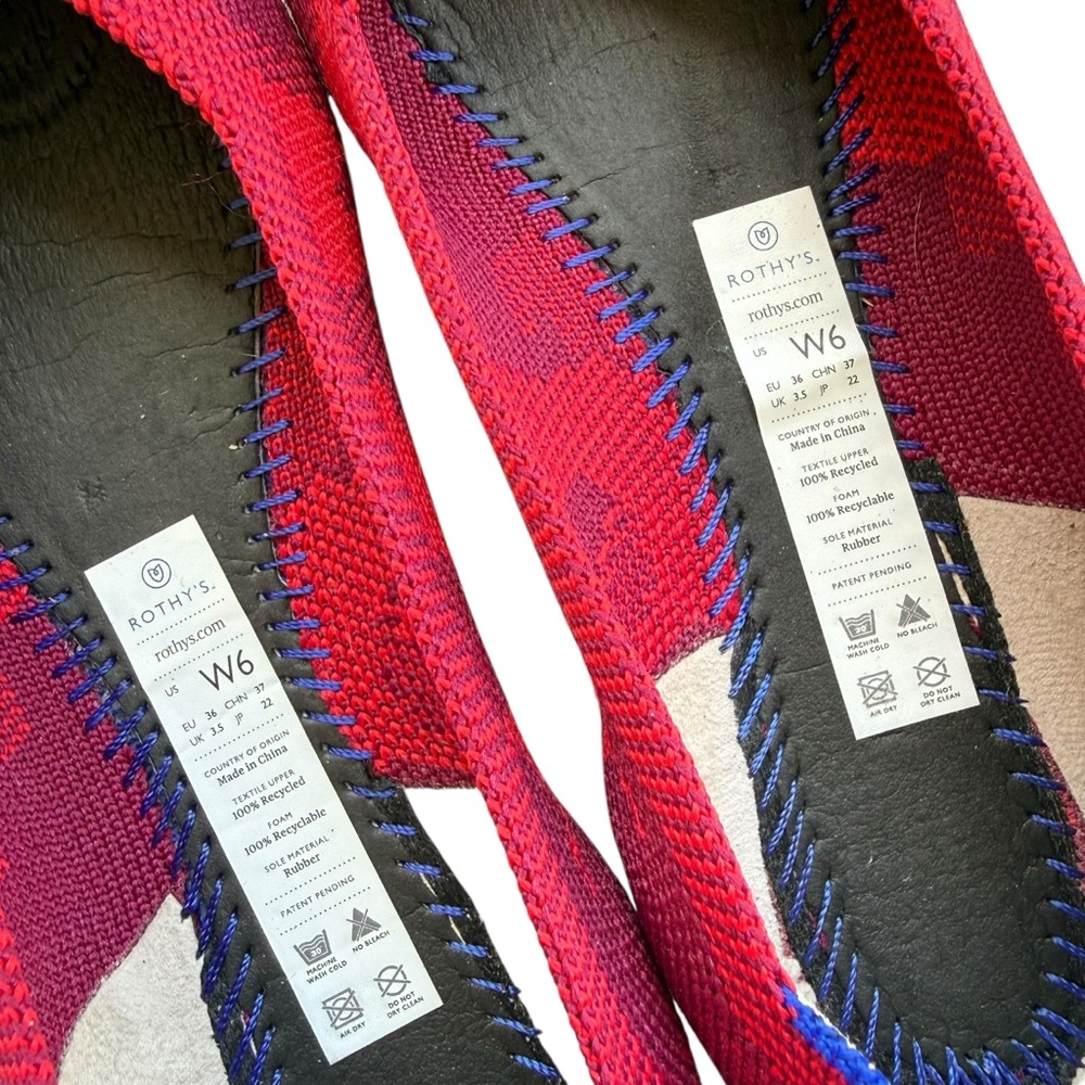 Rothy's Women's Red Flats - Picture 9 of 9